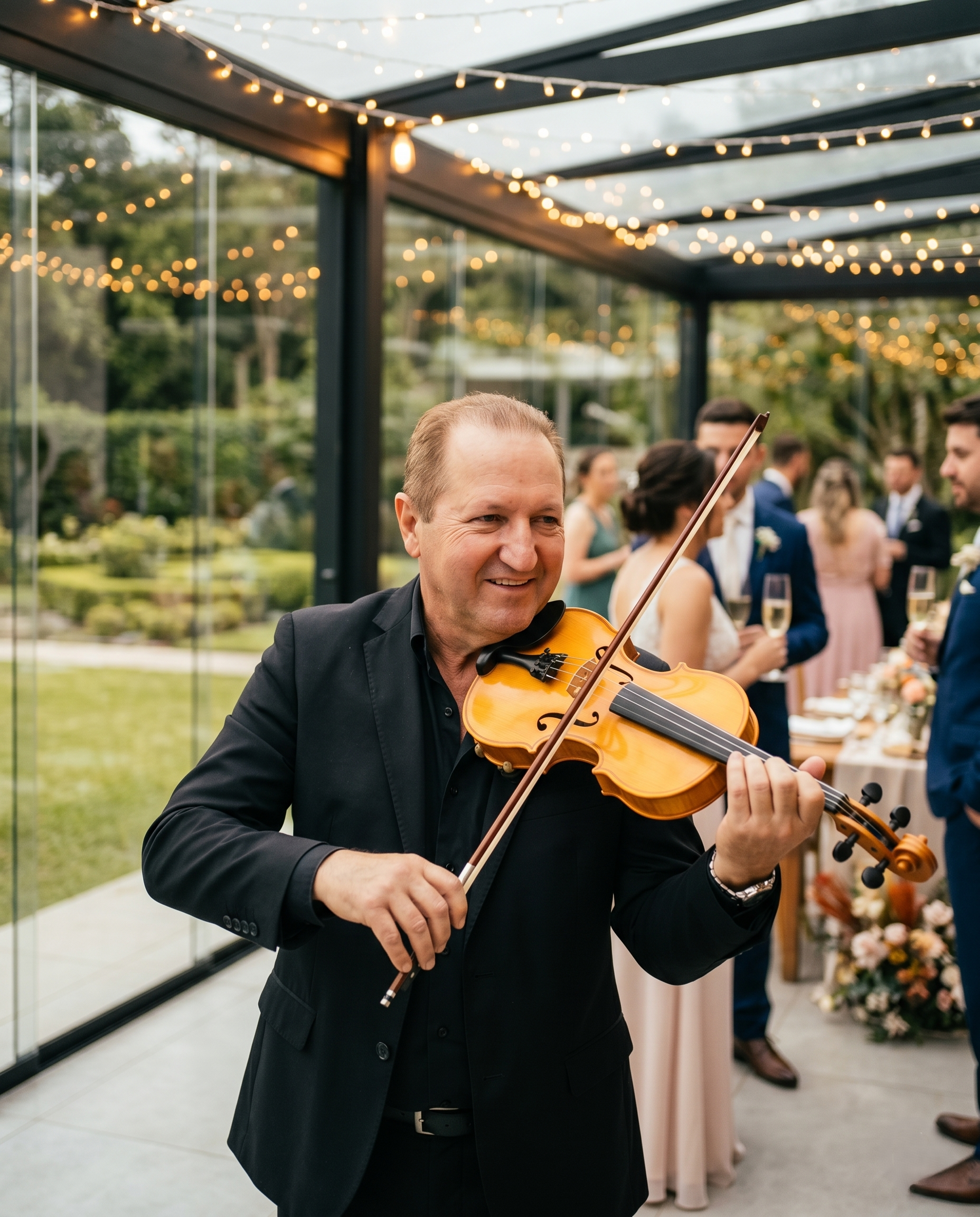 Apresentação em cocktail de casamento