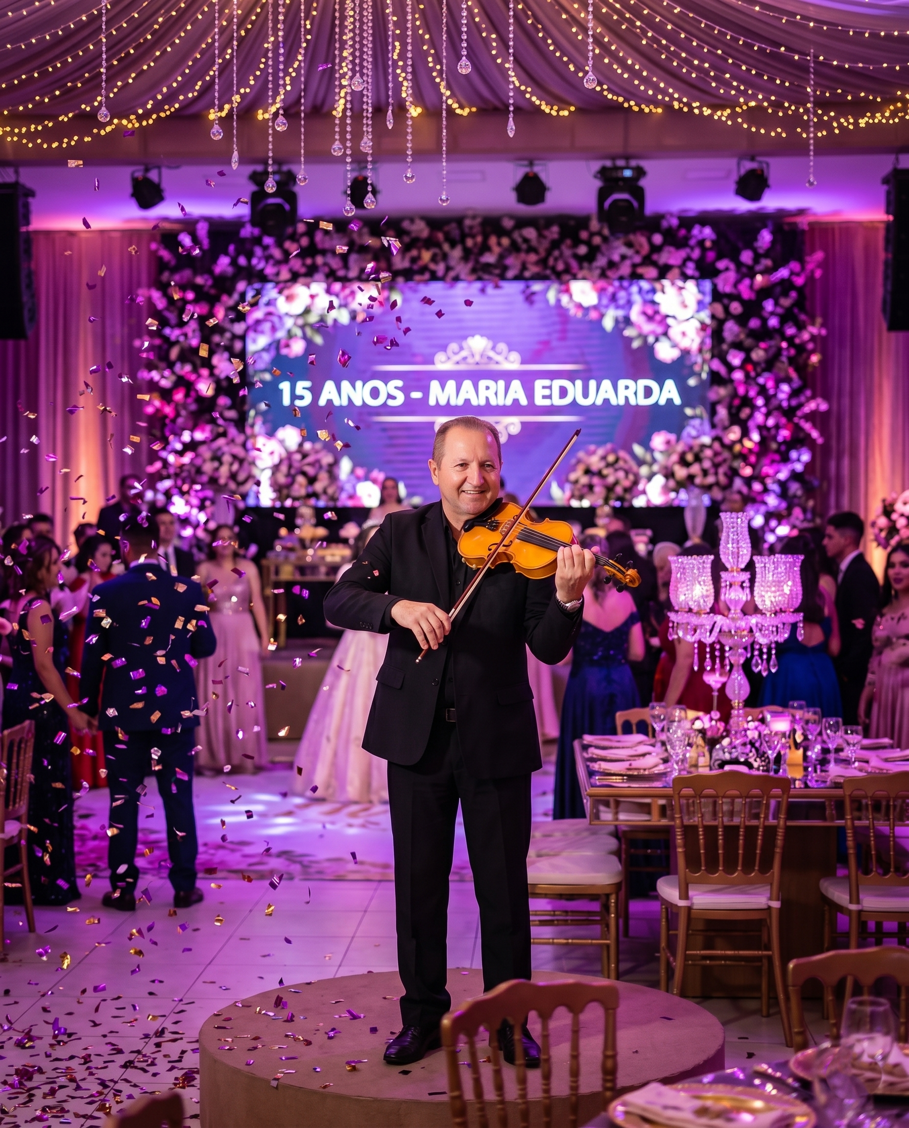 Festa de 15 anos com violinista